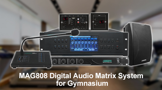 MAG808 Цифровая аудио матричная система для гимназии