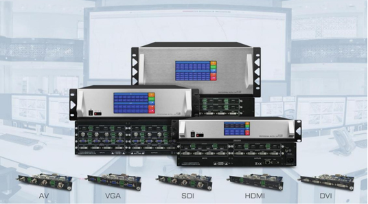 Система Д6108 Д6116 Д6132 переключателя матрицы 2 К ХД видео-приложенная к небольшим, средним и большим конференц-залам