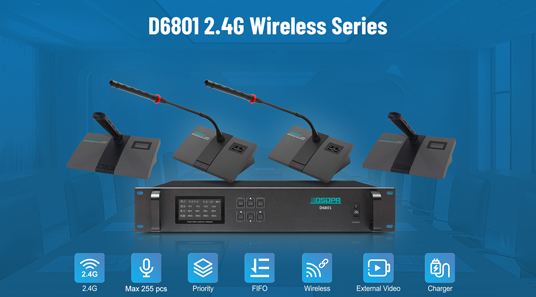 Беспроводная конференц-система серии D6801 2,4G