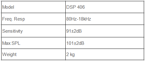 DSP406 Wall mount speaker specification