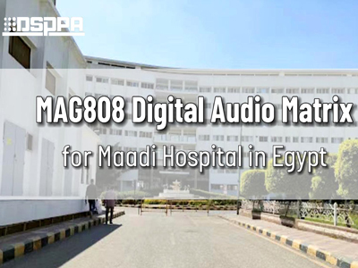 DSPPA | MAG808 Цифровой аудио Матрица для больницы Маади в Египте