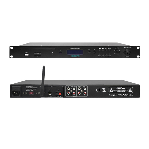 MAG2107C многоканальный медиа-плеер с CD/USB/FM/Bluetooth 1U