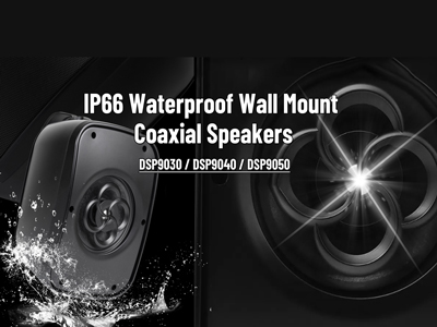 IP66 Waterproof Wall Mount Coaxial Speakers DSP9030/DSP9040/DSP9050