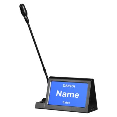 D7022MIC LCD Two-sided Electronic Desk Name Tablet with Microphone